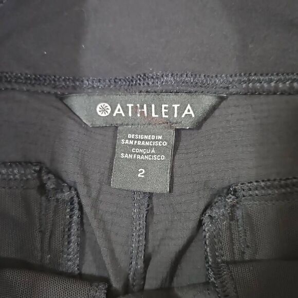 Athleta Womens Size 2 Black Trekkie North Jogger Lounge Athleisure Travel - Picture 3 of 11
